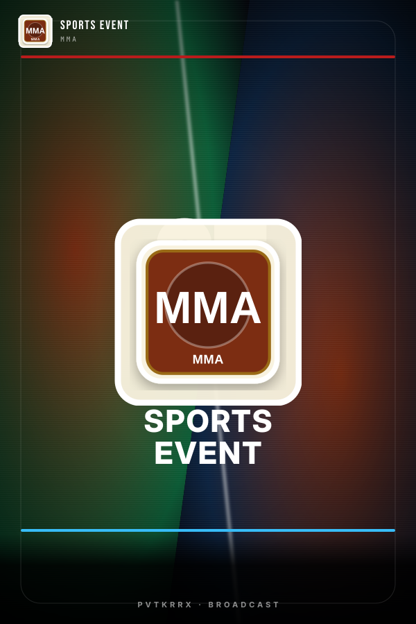 Free Ticket Stub sports poster sample for a UFC 312 main event fight card
